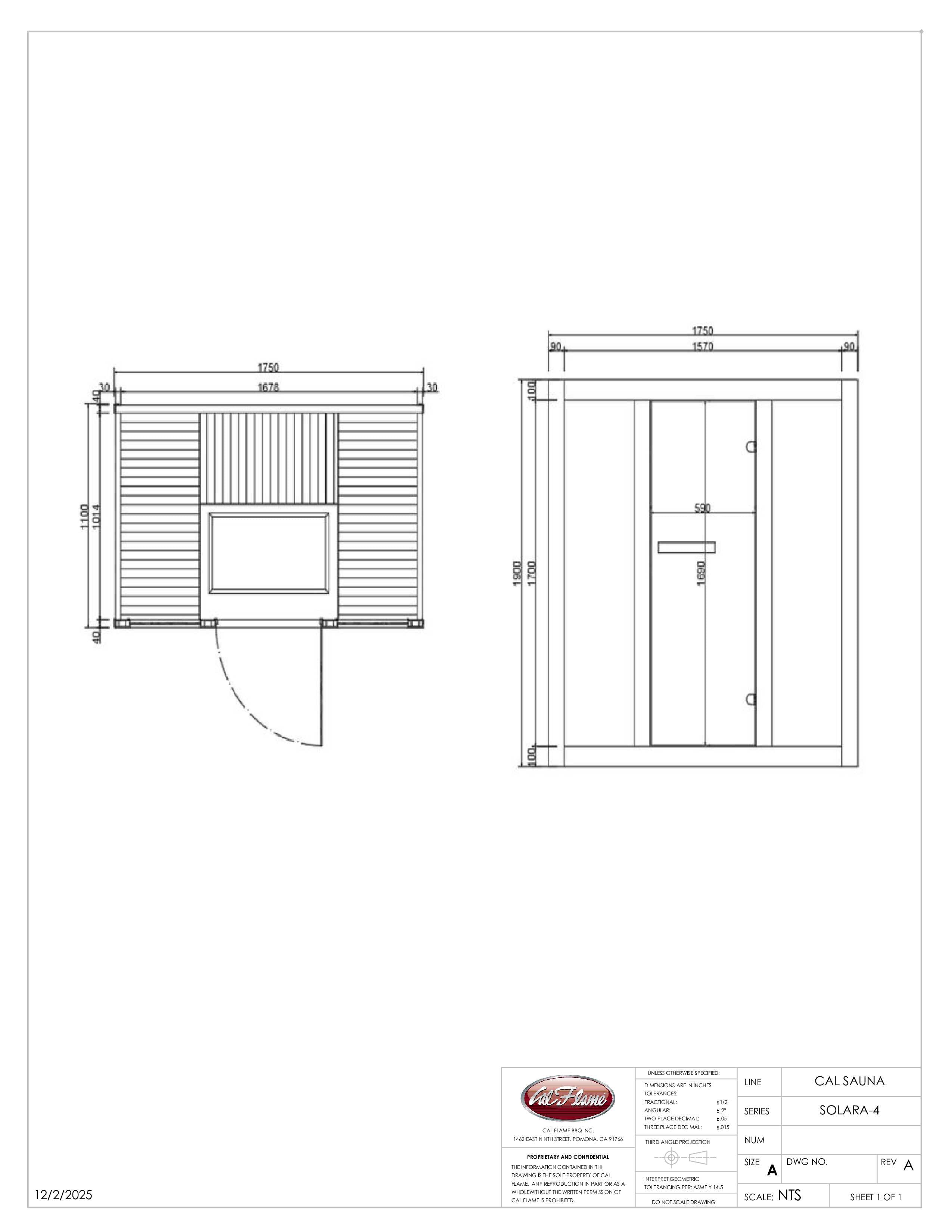 Solara-4 4 Person Infrared Sauna