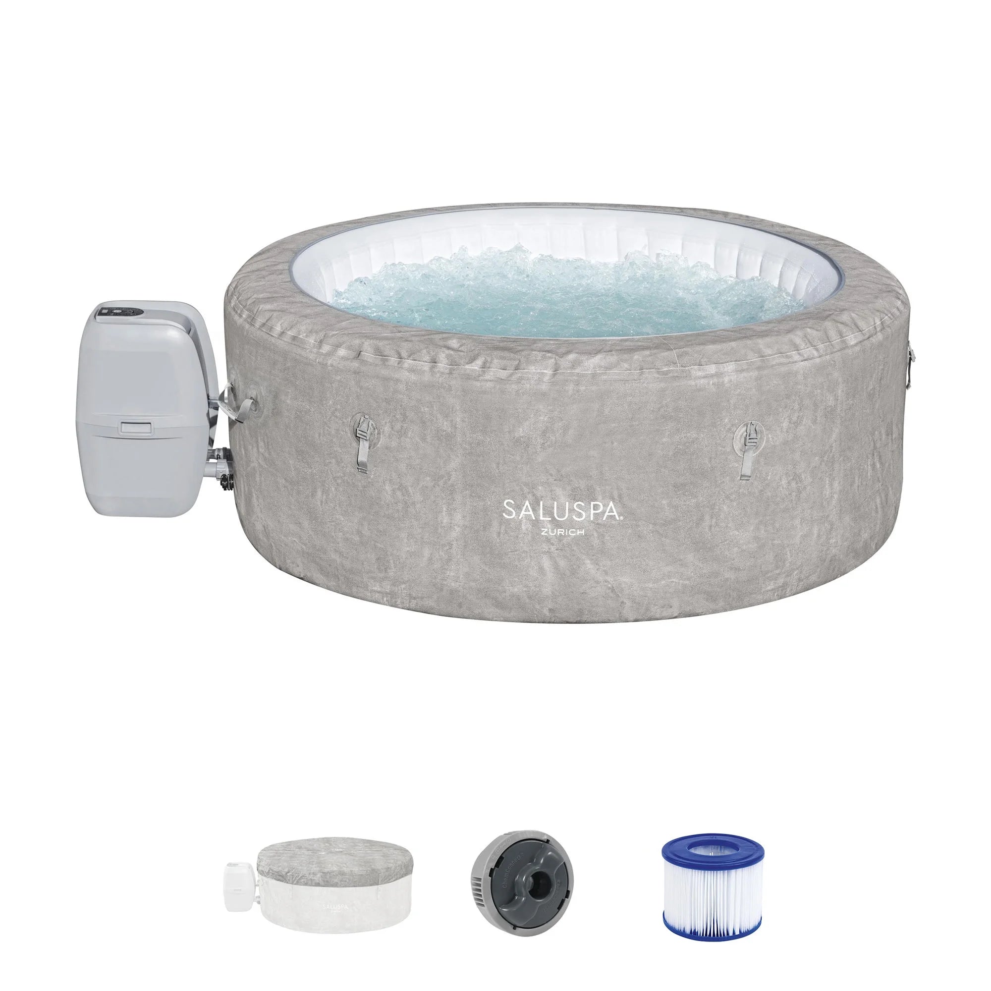 Saluspa Zurich Airjet Inflatable Hot Tub W/ Pump #P08411