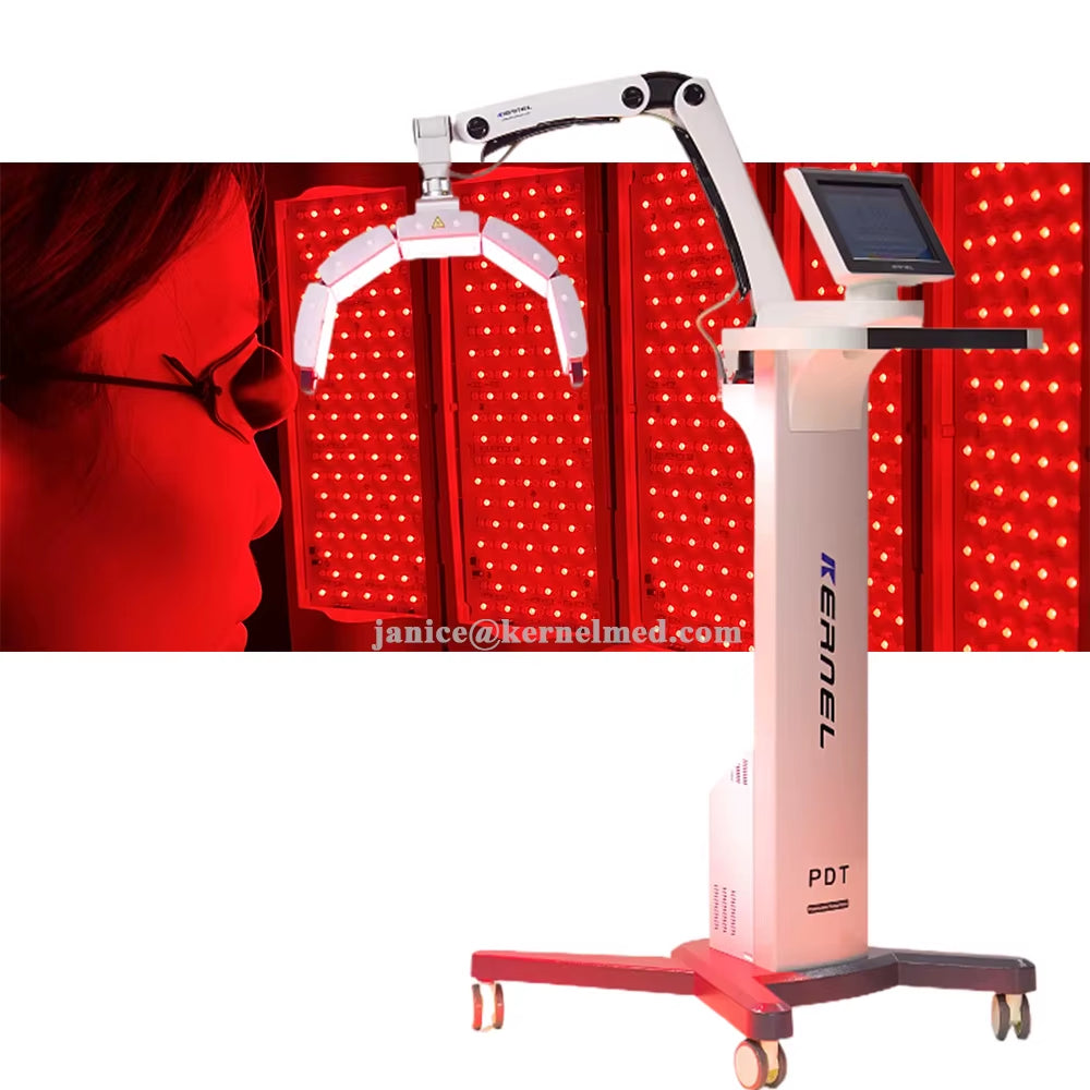 Professional Red Light Therapy Panel for Skin Healing after Laser Procedures Red Blue Yellow Light Therapy PDT KN-7000A