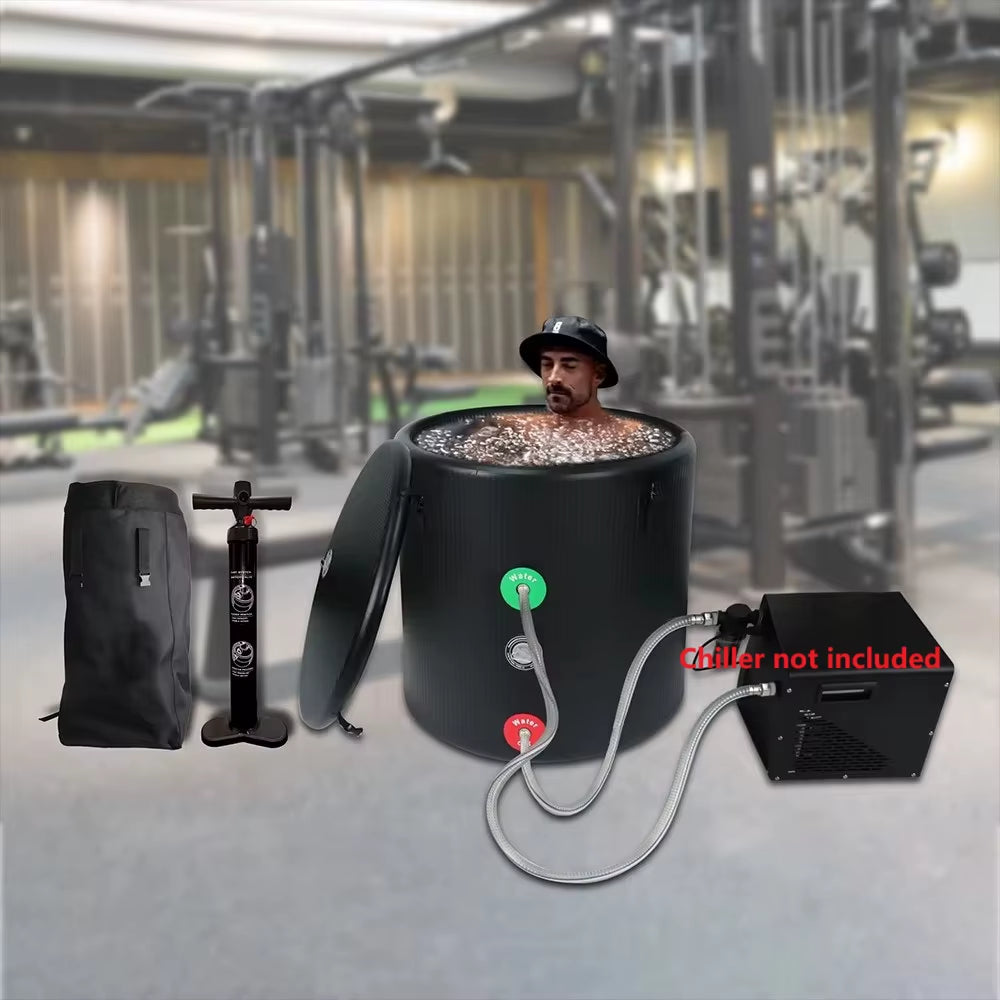 Pro Elite Recovery 90Cm Ice Pod Ice Bath Therapy Inflatable DWF Cold Plunge Tub for 03Hp Water Chiller for Athletes